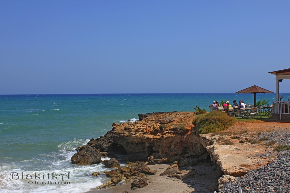 Crete beach people